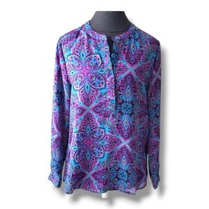 Banana Republic Bright Print Blouse NWOT